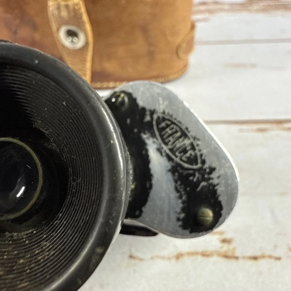 Vintage 1930s–40s MOHRSON Binoculars 8x25 Optics WWII Military France with Case